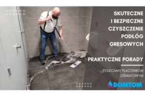 czyszczenie podłóg gresowych płaski